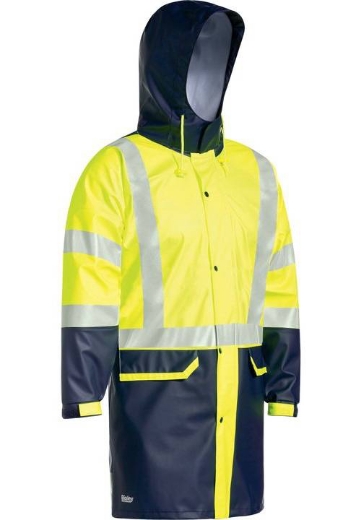 Picture of Bisley, Taped Hi Vis Stretch Pu Rain Coat